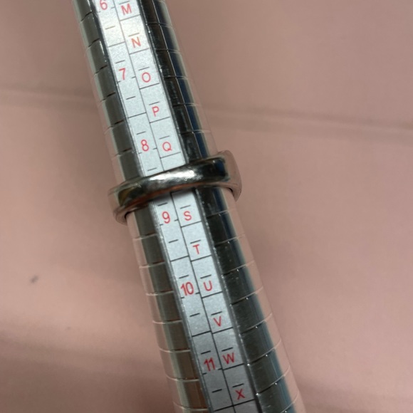 Silver Square Ring Sz. 8.75 - Picture 3 of 5